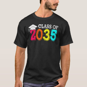 Klasse van 2035 Kindergarten per kam met Afstudeer T-shirt