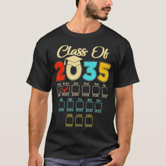 Klasse van 2035 Kindergarten PreK Afstuderen Grow  T-shirt