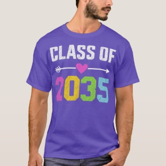 Klasse van 2035 PreK afstuderen voorschoolse afstu T-shirt