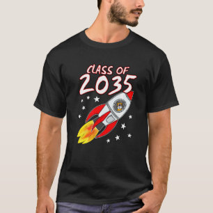 Klasse van 2035 ruimte raket kat 1 t-shirt