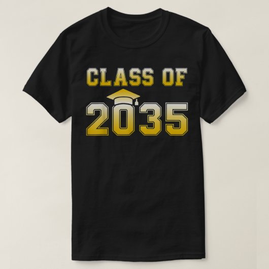 Klasse van 2035PreK Afstuderen voorschoolse Afstud T-shirt (Design voorkant)