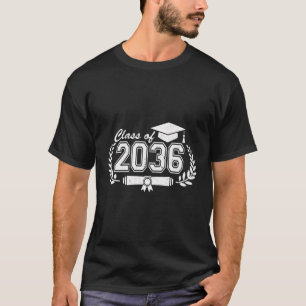 Klasse van 2036 Eerste dag van de school kleutersc T-shirt