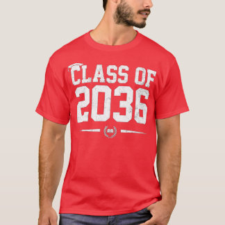 Klasse van 2036 groeien met mij Afstuderen eerste T-shirt