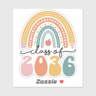 Klasse van 2036 groeien met mij Afstuderen Senior Sticker
