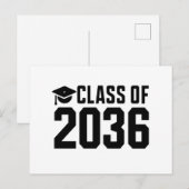 Klasse van 2036 groeien met mij terug naar school briefkaart (Voorkant / Achterkant)