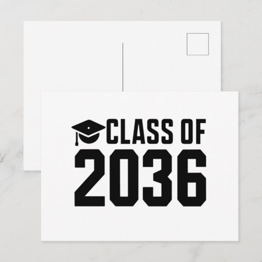 Klasse van 2036 groeien met mij terug naar school briefkaart (Voorkant / Achterkant)