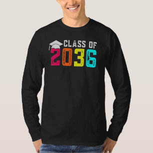 Klasse van 2036 Kindergarten per kam met Afstudeer T-shirt