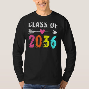 Klasse van 2036 Kindergarten per kam met Afstudeer T-shirt