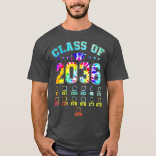 Klasse van 2036 Kindergarten per kam met Afstudeer T-shirt