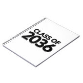 Klasse van 2036 notitieboek (Linkerzijde)