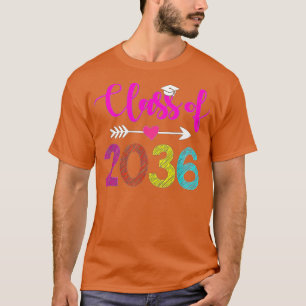 Klasse van 2036 PreK Afstuderen voorschoolse Afstu T-shirt