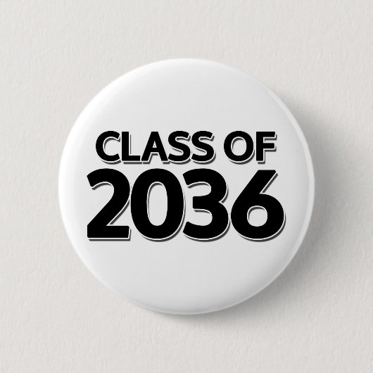 Klasse van 2036 ronde button 5,7 cm (Voorkant)