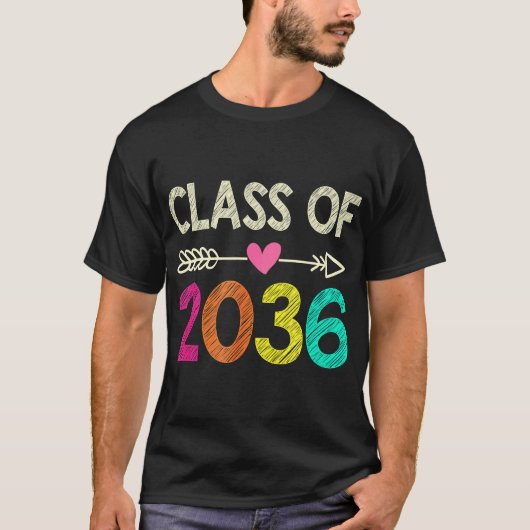 Klasse van 2036 Shirt pre-K Afstuderen kleuterscho (Voorkant)