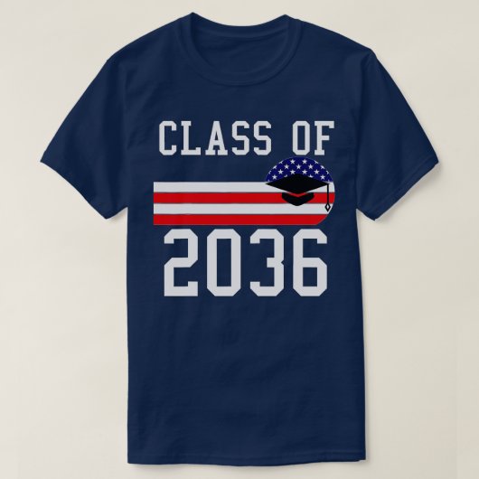 Klasse van 2036 Terug naar schoolklas van 2036 1 T-shirt (Design voorkant)