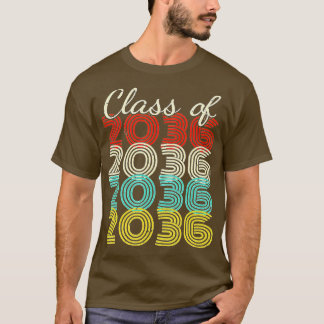 Klasse van 2036 Vintage Retro Afstuderen senior 20 T-shirt
