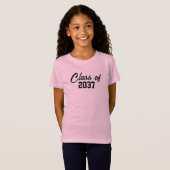 Klasse van 2037 Custom School Afstuderen T-shirt (Voorkant volledig)