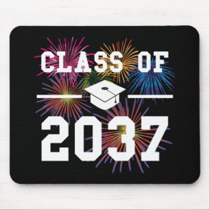 Klasse van 2037 Eerste Dag van School Grow with Me Muismat