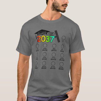 Klasse van 2037 groeien met mij ruimte voor vinkje t-shirt