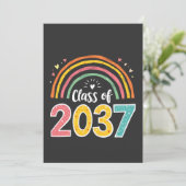 Klasse van 2037 Kindergarten Afstuderen School Kaart (Staand voorkant)