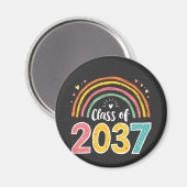 Klasse van 2037 Kindergarten Afstuderen School Magneet (Voorkant / Achterkant)