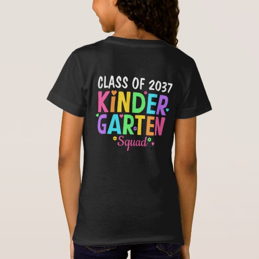 Klasse van 2037 Kindergarten Squad T-shirt (Achterkant)