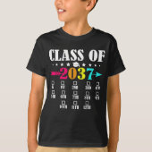 Klasse van 2037 kleuterschool 12e klas Afstuderen T-shirt (Voorkant)