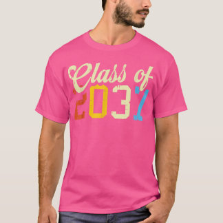 Klasse van 2037 Retro PreK Kindergarten Preschool  T-shirt