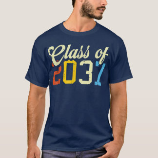 Klasse van 2037 Retro PreK Kindergarten Preschool  T-shirt