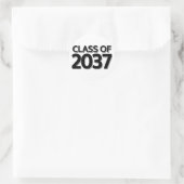 Klasse van 2037 ronde sticker (Tas)