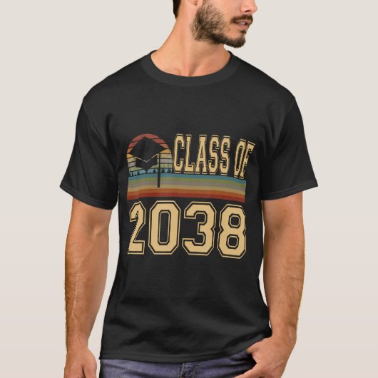 Klasse van 2038 groeien met mij Shirt (Voorkant)