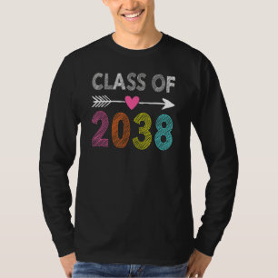 Klasse van 2038 Kindergarten per kam met Afstudeer T-shirt