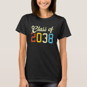 Klasse van 2038 Retro Prek Kindergarten Preschool T-shirt