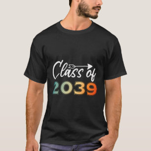 Klasse van 2039 Graduation Party Haar Hem 2024 Sen T-shirt