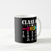 Klasse van 2039 kleuterschool Afstuderen 12e klas Koffiemok (Voorkant rechts)