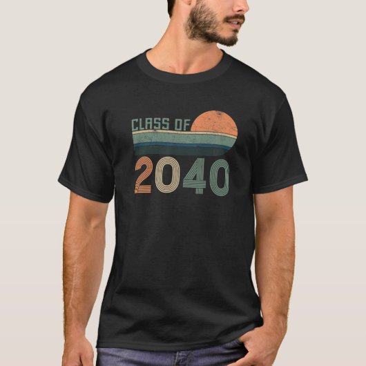 Klasse van 2040 Kindergarten Afstuderen Afstuderen T-shirt (Voorkant)