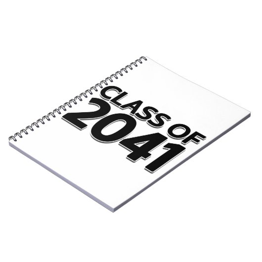 Klasse van 2041 notitieboek (Linkerzijde)