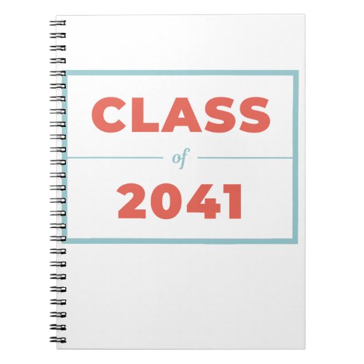 Klasse van 2041 notitieboek (Voorkant)