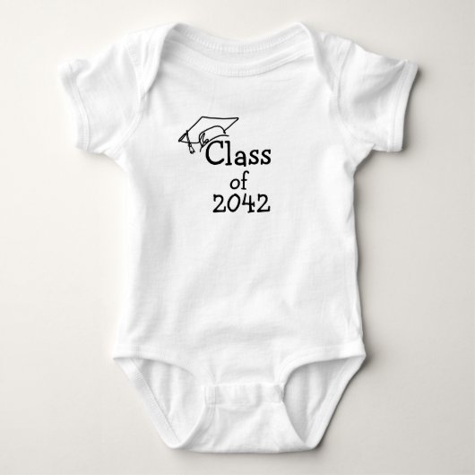 Klasse van 2042 Aangepast jaar Baby Bodysuit (Voorkant)