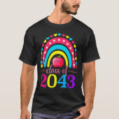 Klasse van 2043 groeien met mij Afstuderen eerste  T-shirt (Voorkant)