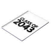 Klasse van 2043 notitieboek (Linkerzijde)