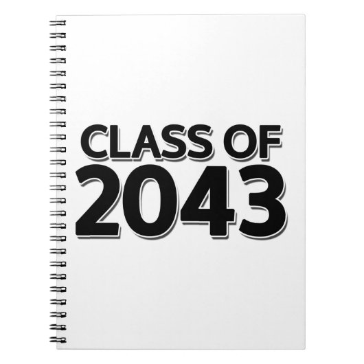 Klasse van 2043 notitieboek (Voorkant)