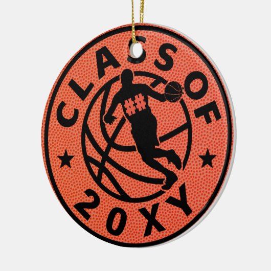 Klasse van 20? Basketbal Keramisch Ornament (Links)