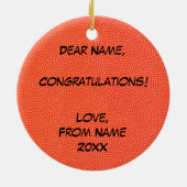 Klasse van 20? Basketbal Keramisch Ornament (Achterkant)