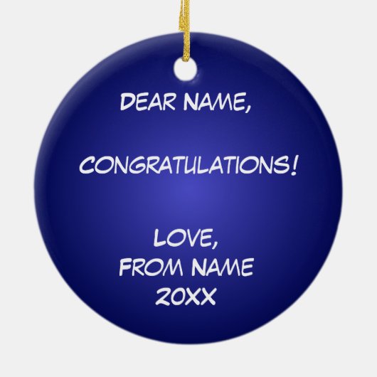 Klasse van 20? Farmacie Keramisch Ornament (Achterkant)