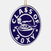 Klasse van 20? Girl Swimming Keramisch Ornament (Rechts)