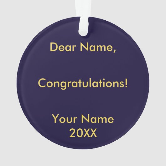 Klasse van 20? Lacrosse Ornament (achterkant)