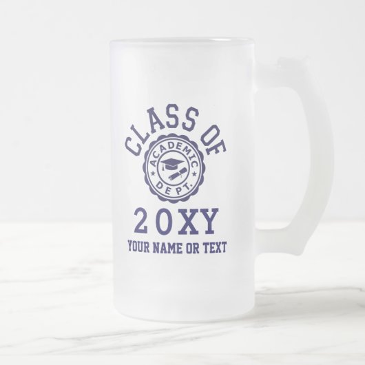 Klasse van 20? matglas bierpul (Rechts)