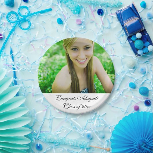 Klasse van 20XX Afstudeerder van het Congrat Papieren Bordje (Feest)