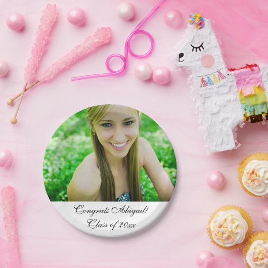 Klasse van 20XX Afstudeerder van het Congrat Papieren Bordje (Feest)