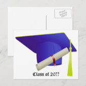 Klasse van 20XX Afstuderen Aankondigingskaart (Voorkant / Achterkant)